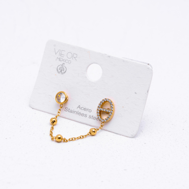 ARETES ZO13609E Dorado Acero Inoxidable G23