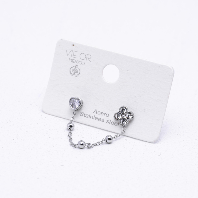 ARETES ZO13607E Plateado Acero Inoxidable G22