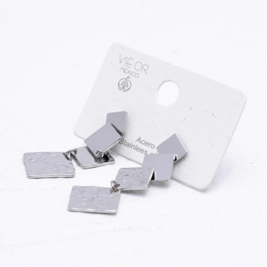 ARETES ZO6662E Plateado Acero Inoxidable F33