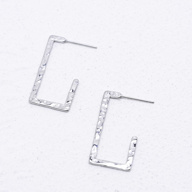ARETES ZO7062E Plateado Acero Inoxidable F45