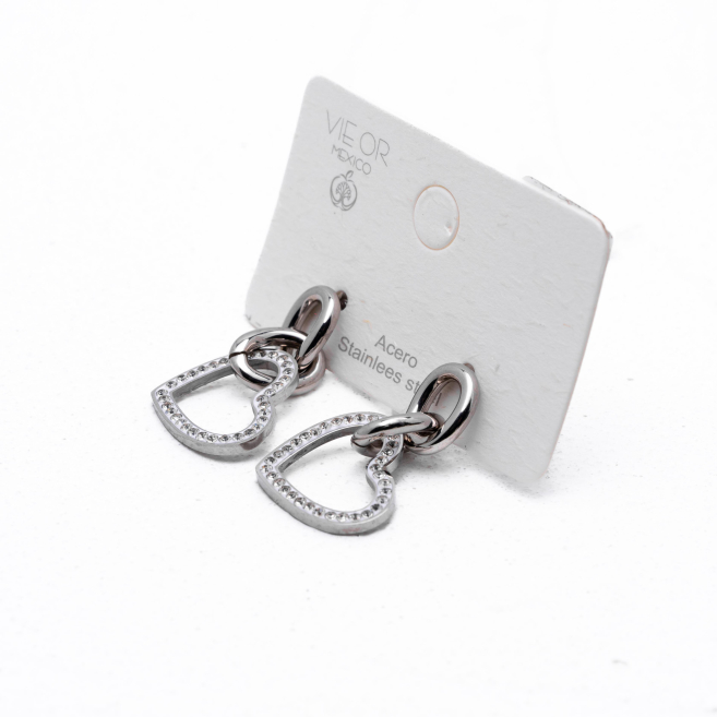 ARETES ZO1240E Plateado Acero Inoxidable G22