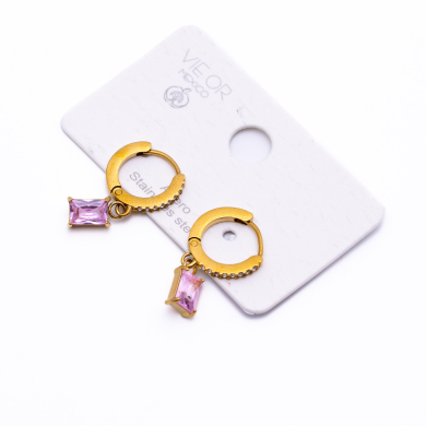 ARETES ZO13926E Dorado Rosa Acero Inoxidable G35