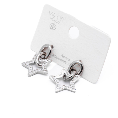 ARETES ZO1241E Plateado Acero Inoxidable G22