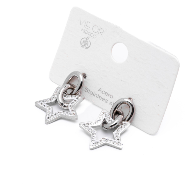 ARETES ZO1241E Plateado Acero Inoxidable G22