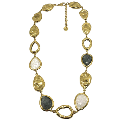 COLLAR ZO13943N Dorado Verde Acero Inoxidable -2D58 2D58