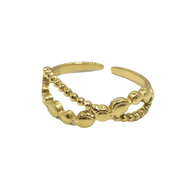 ANILLO ZO14303R Dorado Acero Inoxidable -2A22
