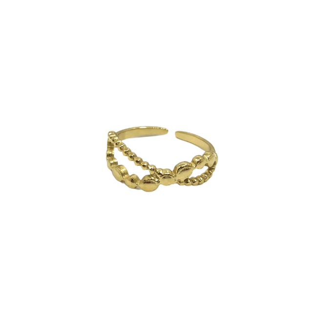 ANILLO ZO14303R Dorado Acero Inoxidable -2A22