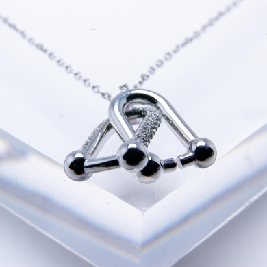 COLLAR ZO13165N Plateado Acero Inoxidable -2D31