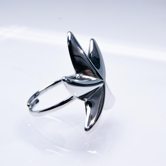 ANILLO ZO9911R200 Plateado Acero Inoxidable -2A48
