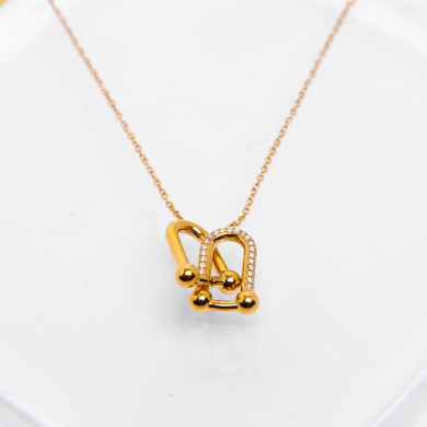 COLLAR ZO13165N Dorado Acero Inoxidable -2D31