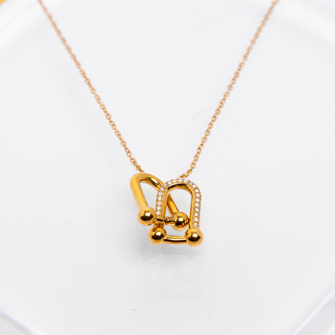 COLLAR ZO13165N Dorado Acero Inoxidable -2D31