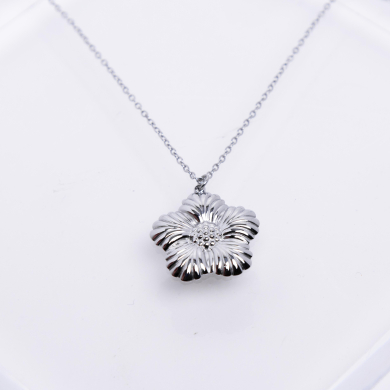 COLLAR ZO956N Plateado Acero Inoxidable -E23