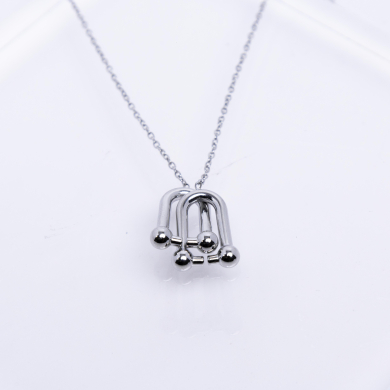 COLLAR ZO13170N Plateado Acero Inoxidable -E12