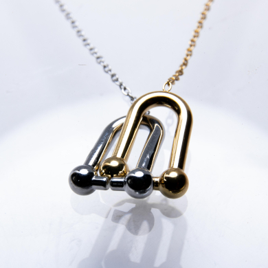 COLLAR ZO13170N Bicolr Acero Inoxidable -E12