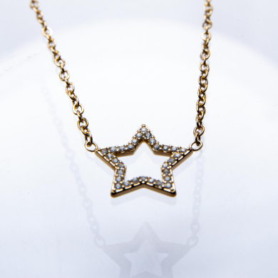 COLLAR ZO12201N Dorado Acero Inoxidable -2D31