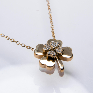 COLLAR ZO12779N Dorado Acero Inoxidable -2D31