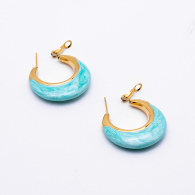 ARETES ZO13249E Dorado Tiffany Acero Inoxidable