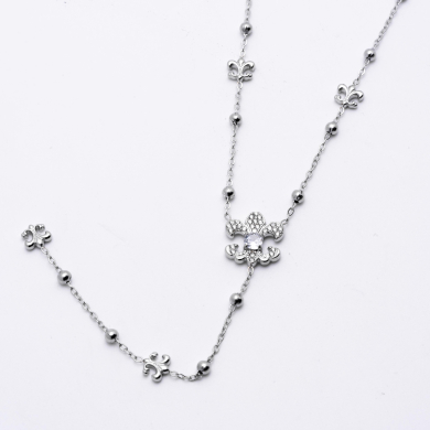 COLLAR ZO13175N Plateado Acero Inoxidable -2D42