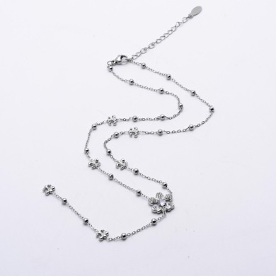 COLLAR ZO13175N Plateado Acero Inoxidable -2D42