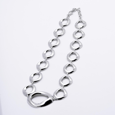 COLLAR ZO12988N Plateado Acero Inoxidable -2D56