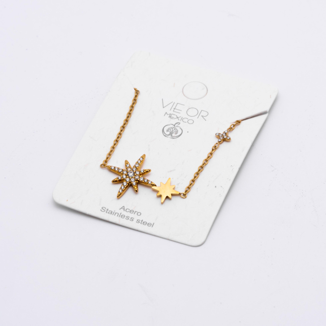 COLLAR ZO13617N Dorado Acero Inoxidable 2D21