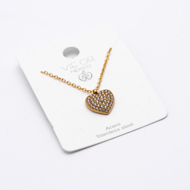 COLLAR ZO13588N Dorado Acero Inoxidable 2D31