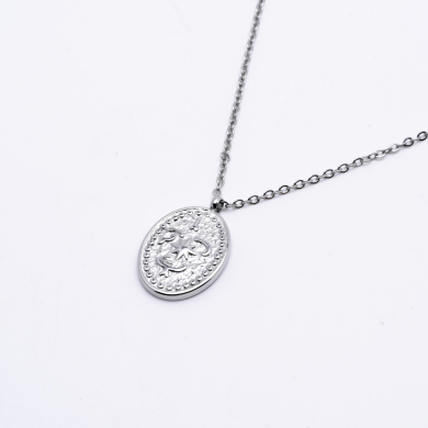 COLLAR ZO964N Plateado Acero Inoxidable 2D32