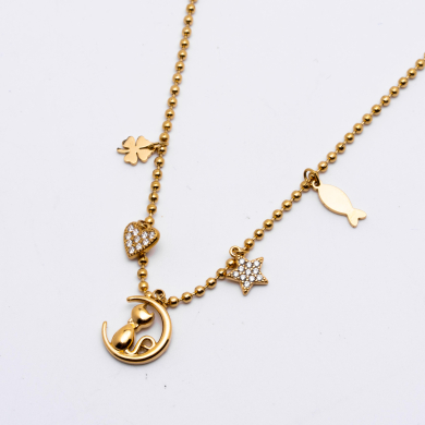 COLLAR ZO13622N Dorado Acero Inoxidable E26