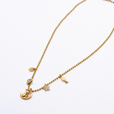 COLLAR ZO13622N Dorado Acero Inoxidable E26