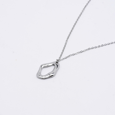 COLLAR ZO13194N Plateado Acero Inoxidable 2D32