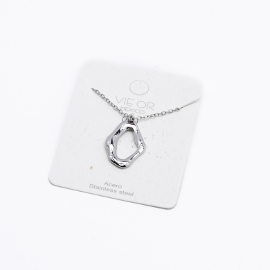 COLLAR ZO13194N Plateado Acero Inoxidable 2D32