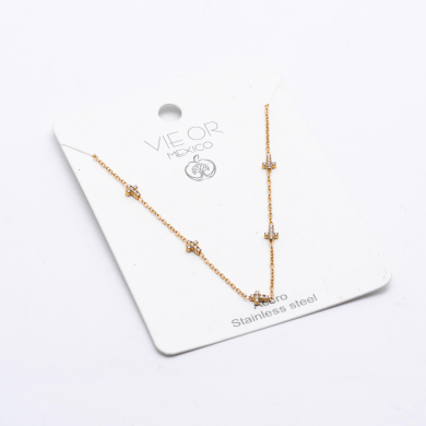 COLLAR ZO13686N Dorado Acero Inoxidable E26