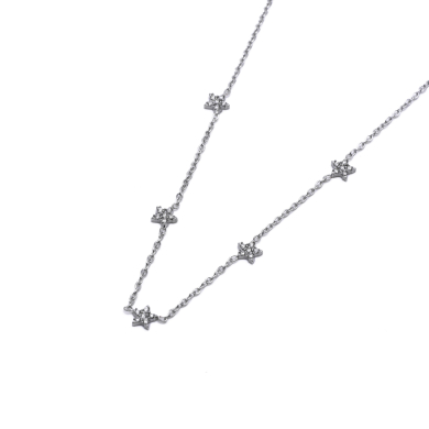 COLLAR ZO13698N Plateado Acero Inoxidable 2D21