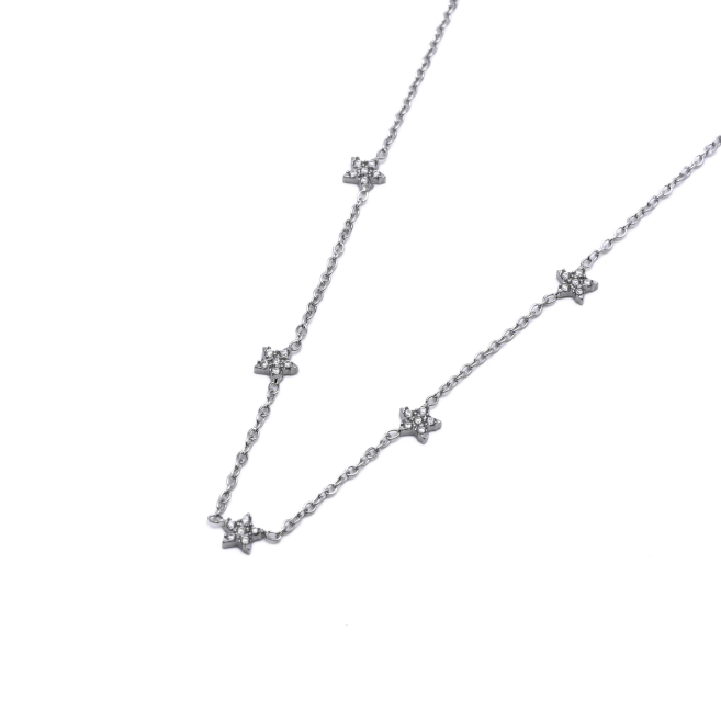 COLLAR ZO13698N Plateado Acero Inoxidable 2D21