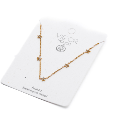 COLLAR ZO13698N Dorado Acero Inoxidable 2D21