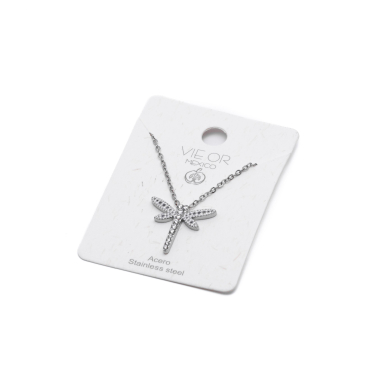 COLLAR ZO9110N Plateado Acero Inoxidable 2D21