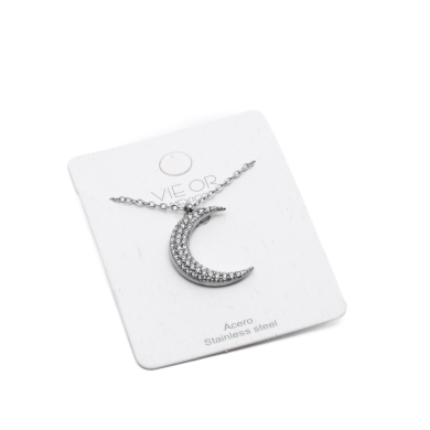 COLLAR ZO1363N Plateado Acero Inoxidable 2D21