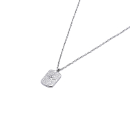 COLLAR ZO957N Plateado Acero Inoxidable 2D32