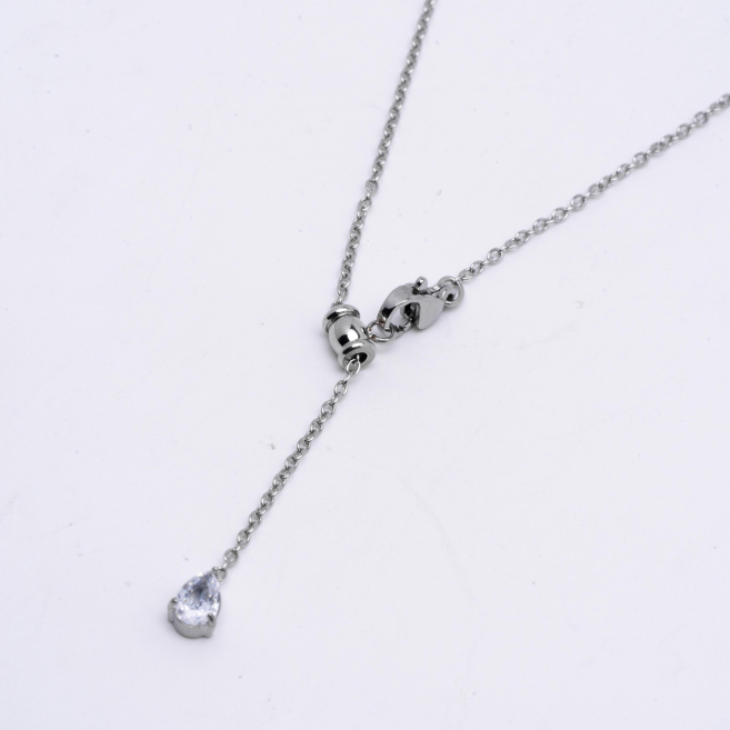 COLLAR ZO14081N Plateado Acero Inoxidable 2D11