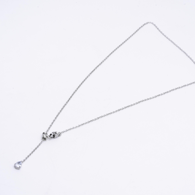COLLAR ZO14081N Plateado Acero Inoxidable 2D11