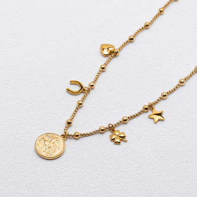 COLLAR ZO13781N Dorado Acero Inoxidable 2D12