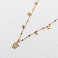 COLLAR ZO12782N Dorado Acero Inoxidable -E43