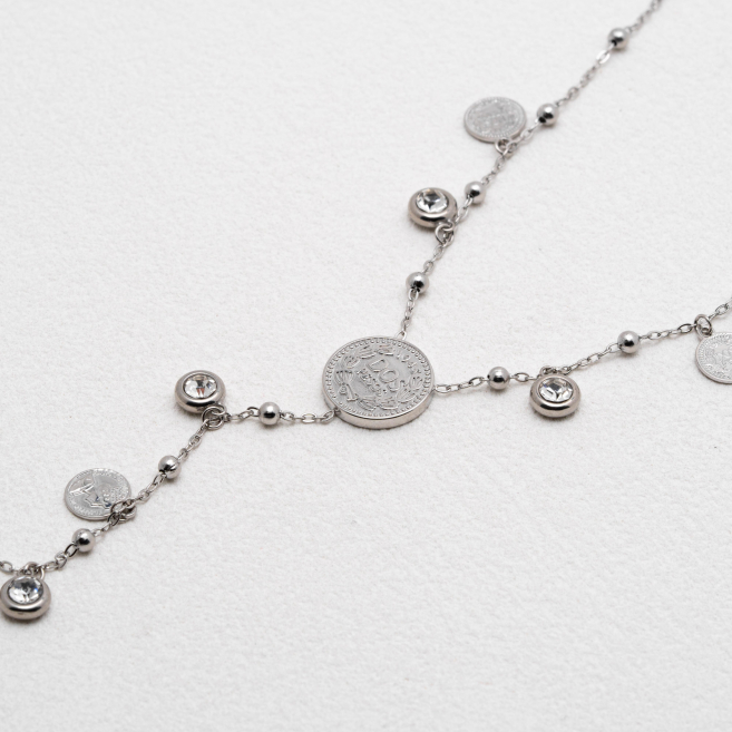 COLLAR ZO13174N Plateado Acero Inoxidable 2D46