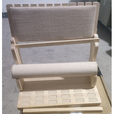 Exhibidor combinado para joyería en yute estilo rústico RY0313028