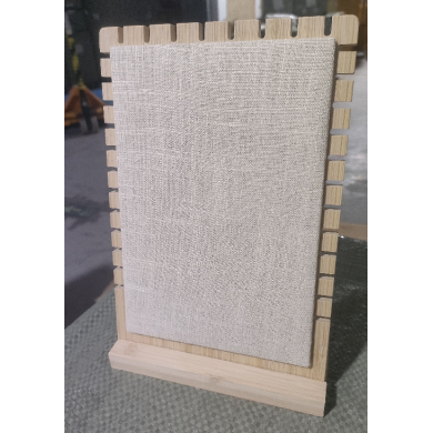 Exhibidor rectangular 17 × 28 cm en yute estilo rústico RY0313001