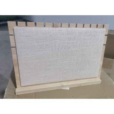 Exhibidor de collares tamaño 30 × 22 cm en yute rústico RY0313032