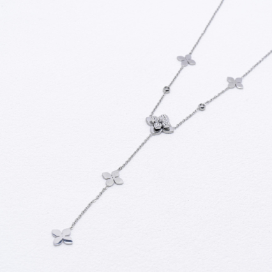 COLLAR ZO13554N Plateado Acero Inoxidable 2D12