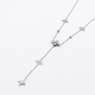 COLLAR ZO13554N Plateado Acero Inoxidable 2D12