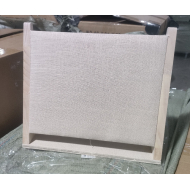 Exhibidor vertical inclinado para collares en yute estilo rústico RY0313034