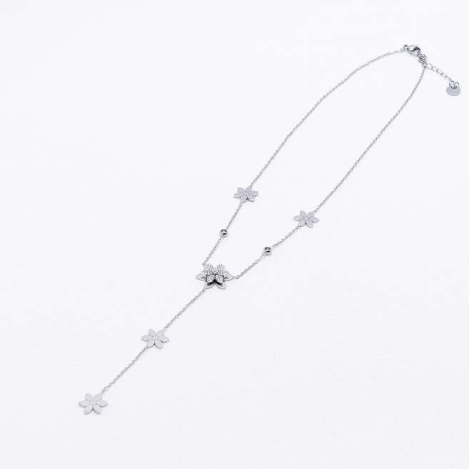 COLLAR ZO13562N Plateado Acero Inoxidable 2D49